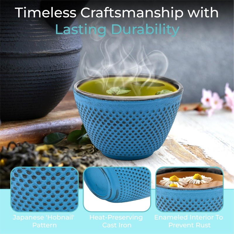Zen Minded Traditional Japanese Cast Iron Tea & Coffee Cup