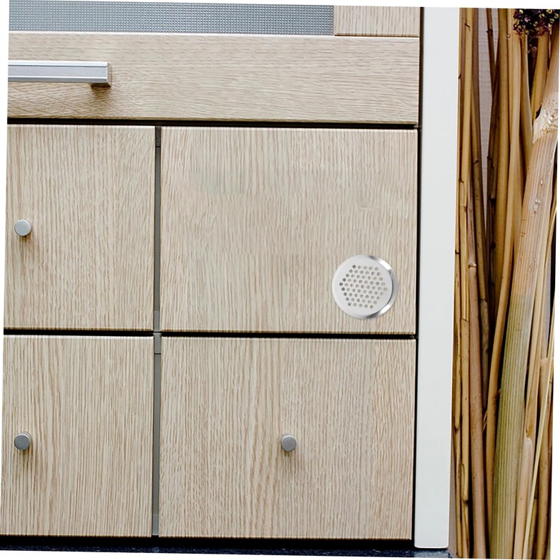 SHINEOFI 20pcs Round Stainless Steel Vent Covers Circular Air Louvers