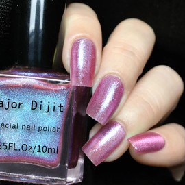 AILALUO 10ml Chameleon Nail Polish-Pearl Glitter for Women,chrome effect,Long-Lasting Nail Pigment, Shiny Nail Pigment Holographic Nail Polish Nail Salon Home(A-06, 10ML)