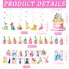 Princess Birthday Party Decorations Kit, Princess Party Supplies Includes Banners,