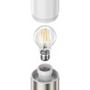 ledscom.de Poru Bollard Light for Outdoor Use, Stainless Steel, Round,