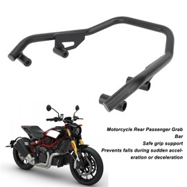 Motorcycle Rear Passenger Grab Bar Iron Tube Rear Seat Grab Rail Bars Handle for Indian FTR1200 2019-2023, Retro Look Vintage