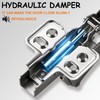 2 Pack 180 Degree Hinges,Concealed Hydraulic Adjustable Mounting,Soft Closing Frameless