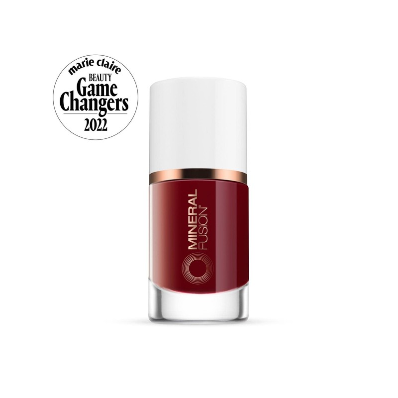 Mineral Fusion Nail Polish, Deep Red, Heart Throb Heart Throb
