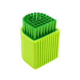 OUNONA Washing Brush, Shoe Wash, Collar Sleeve Wash, Laundry Brush, Collar Brush, Mini Shape, Mud Dirt, Soft (Green)