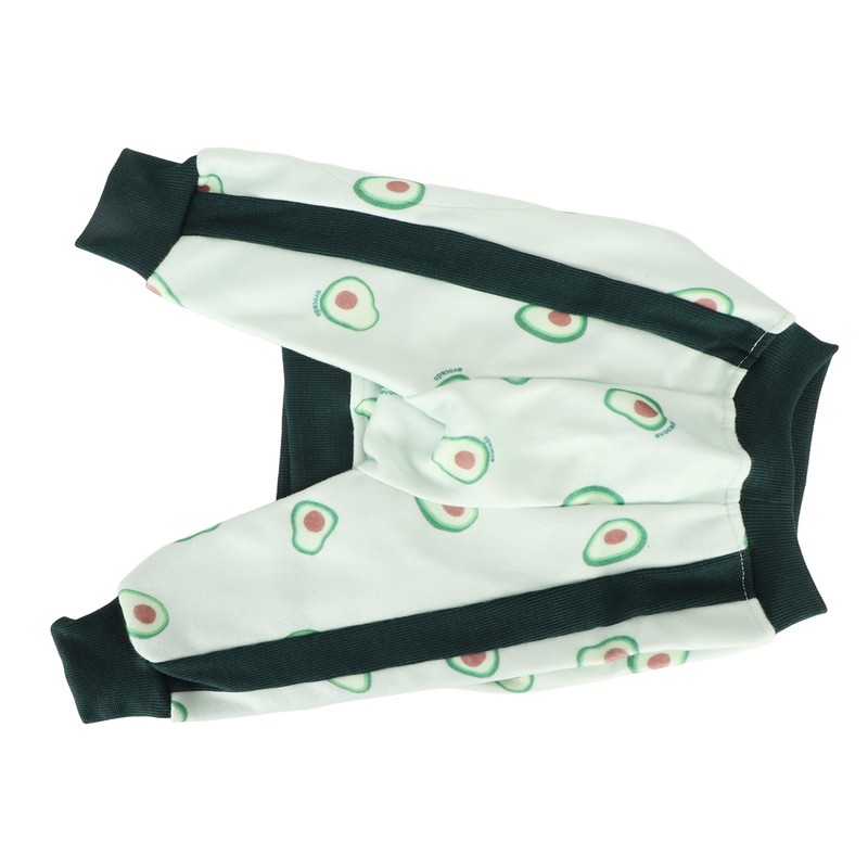 Pet Long Sleeve Pajamas Breathable Soft Elastic Cute Avocado Print