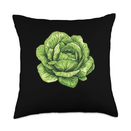 Iceberg Lettuce 90s Retro Throw Pillow