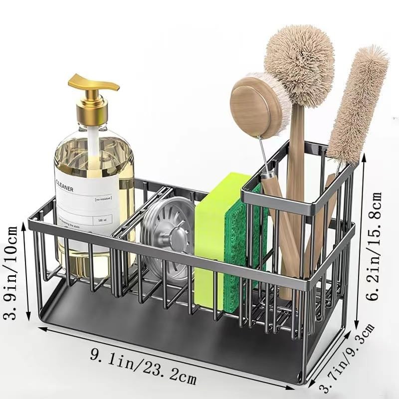 Kitchen Sink Caddy Organizer, Sponge Holder for Kitchen Sink Organizer,