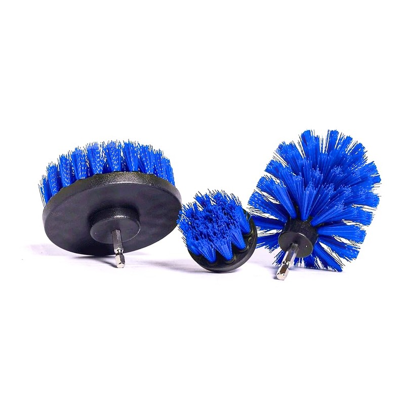 Diamond Shine 3-Pack Multipurpose Drill Brush Attachment - Turns Drill