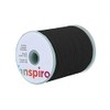 INNSPIRO Fine Black Waxed Cotton Cord 0.5mm 100m