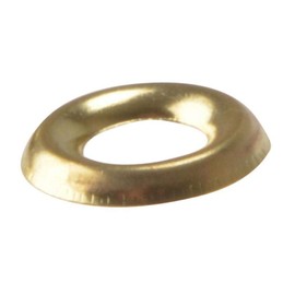 ForgeFix Screw Cup Washers | No. 8's | Solid Brass, Polished | Bag 200