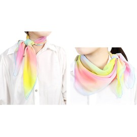 FAIRYGATE Chiffon Seidentücher Satin Bandana Seidentuch Halstuch Haartuch Vierecktuch Seide Damen Tuch Seiden Nickituch Tücher Hals Kopftuch Damen DA2624