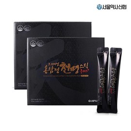 Seoul Pharmacopeia Credit Union 서울약사신협프리미엄 홍삼정 천명스틱 플러스 30포 2세트 Seoul Pharmacists Cooperative Premium Red Ginseng Cheonmyeong Stick Plus 30 Packs 2 Sets