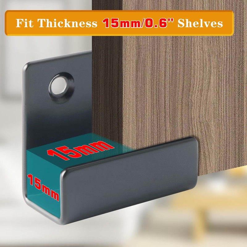 Alise Black Tile Display Wall Hanger Fastenerr,Stainless Steel Wall Mount