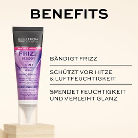 John Frieda 4-in-1 Wunder Shot Extra Strong Serum – Contents: 10 ml – Frizz Ease Series – Tames Frizz – Protects Against Heat and Humidity