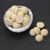 Shapenty 120PCS Half Round Wooden Balls Dome Beads Natural Unfinished