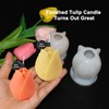 4 Pcs 3D Tulip Silicone Candle Mold Tulip Flower Silicone