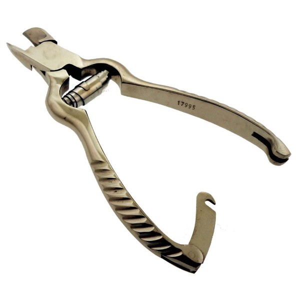 ToolUSA 5.5" Stainless Steel Heavy Duty Toenail Clipper With Barrel Type Spring Action And Safety Lock: CARE-08912