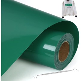 NCRGB Plotter Film Textile 30.5 x 600 cm, Transfer Film, Vinyl Vinyl Film, Plotter, Iron-On Film for Printing, Flex Film Plotter Textile for DIY T-Shirt and Other Fabrics (Green, 30.5 x 600 cm)