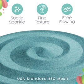 Sandsational Sparkle Malibu Unity Sand, 2 LB (32 oz), Colored Sand for Weddings, Vase Filler, Home Decor, Crafts, Terrariums, and More