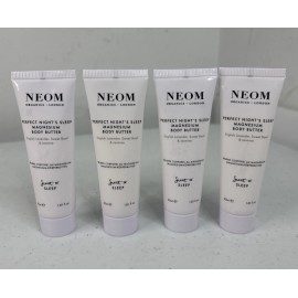 Neom Organics London Lot Of 4 NEOM Organics Perfect Night’s Sleep Magnesium Body Butter 30 Ml 1.01 Oz