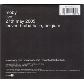 MOBY - Live: Leuven Brabathalle, Belgium - 27 May 05 (UK 2CD-r) NEW! Lim Ed.