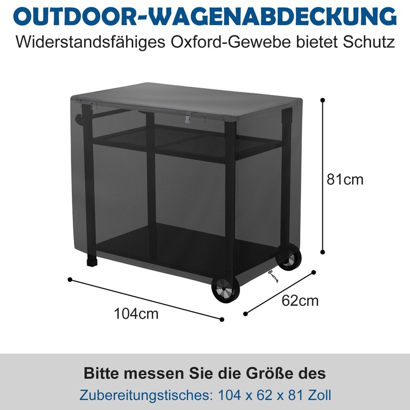 Mordx Waterproof Table Cover for Dining Trolley Patio Grill Trolley