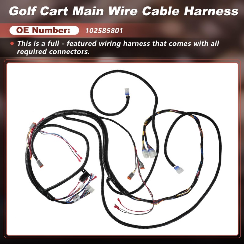 VekAuto No.102585801 Main Wire Wiring Cable Harness Compatible for Club
