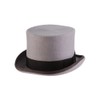 Scala Classico Men's Wool Felt English Topper Hat, Grey, Small