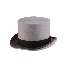 Scala Classico Men's Wool Felt English Topper Hat, Grey, Small