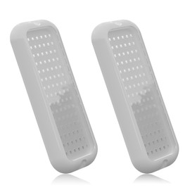 Goldlife B5-2 Marine Underwater Boat Lights, Blue 2x3000LM 6.5" 10-30V IP68 Waterproof, White Shell & Clear Lens, Shing Lighting for RV Boat Exterior Interior Transom Pontoon Deck Yacht Stern Fishing