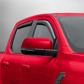 Voron Glass in-Channel Extra Durable Rain Guards for Ford Ranger 2024-2026 SuperCrew, Window Deflectors, Vent Window Visors, 4 Pieces - 200645