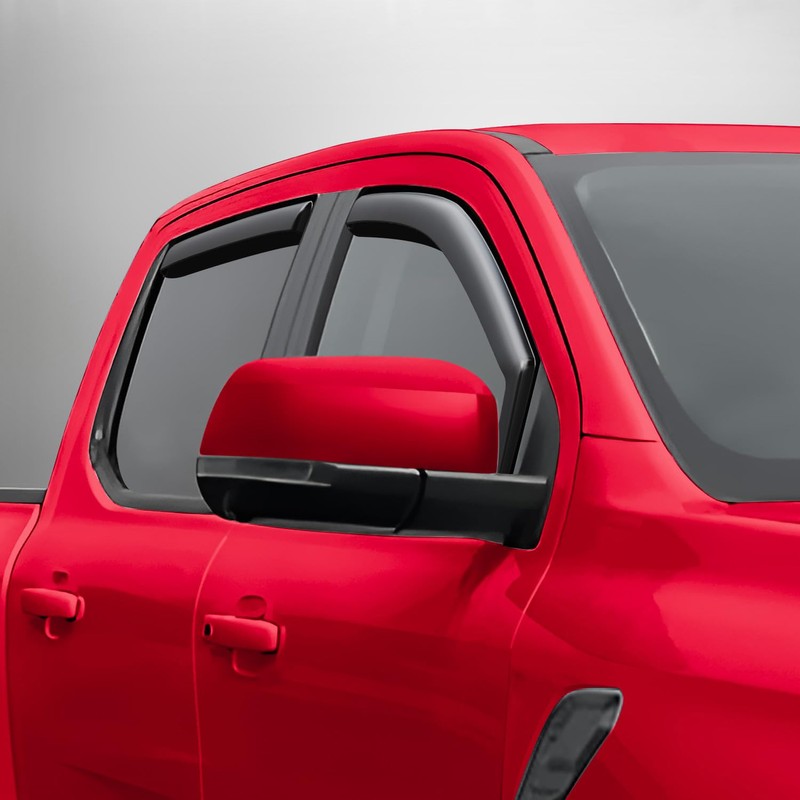 Voron Glass in-Channel Extra Durable Rain Guards for Ford Ranger