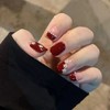 24pcs Nail Tips Nice Nails Small Floral Pearl Nails for