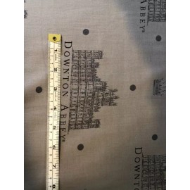 Andover Downton Abbey 100% Cotton Fabric Large Print Gray Andover 7317 8.5 yards avail