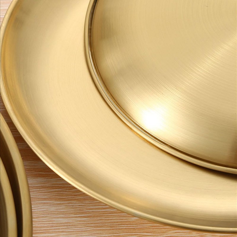 BAOPUSHIDAJILI Stainless Steel Plates 304 Metal Lightweight Steel PlateStorage Tray