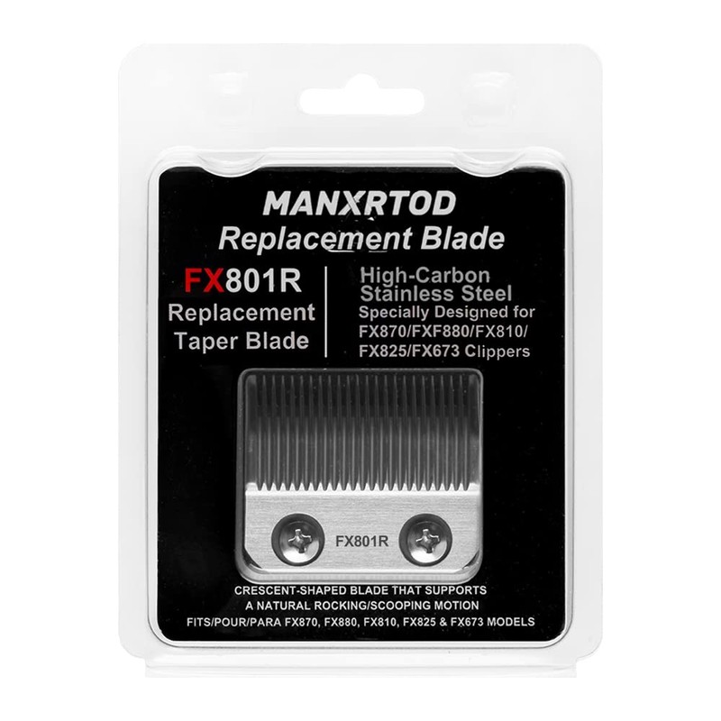 Manxrtod FX801R Replacement Blades Compatible with FX870/FXF880/FX810/FX825/FX673N Clippers, DLC Replacement