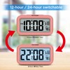 Peakeep Night Light Digital Alarm Clock with Indoor Temperature, Battery