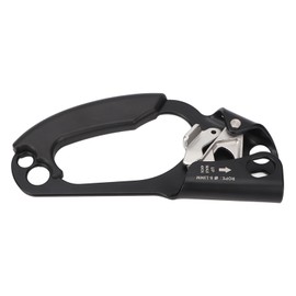 Hand Ascender Stable Fixing Non Slip Strong Grip Spring Rope Ascender Mountaineering Supplies Left Black