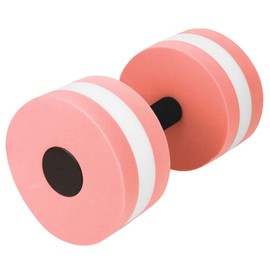 Alomejor Floating Dumbbell, Water Weights, Pool Exercise, Water Dumbbells, Water Aerobics, Pool Dumbbells, Dumbbell for Swimming (Pink and White)