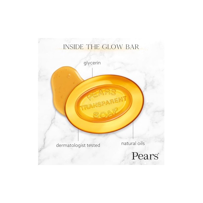 Pears Transparent Glycerin Bar Soap 3.5 Oz Each (Two Pack)