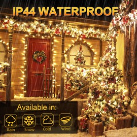 Uping Fairy Lights Outdoor & Indoor Christmas Decoration 55 m, 500 LEDs Fairy Lights 8 Modes Christmas Tree Outdoor for Christmas Party Wedding Garden