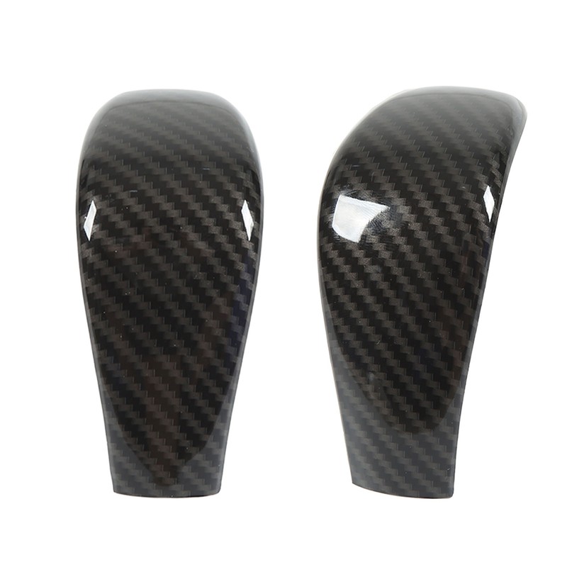 Carbon Fiber Style Gear Shift Head Cover Trim Car Modification
