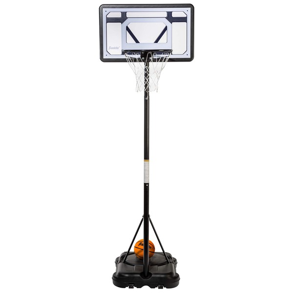 Franklin Sports Youth Basketball Hoop - Indoor + Outdoor Portable Kids Basketball Hoop - Adjustable Height 5' to 7' - Mini Driveway Hoop - 30" Backboard