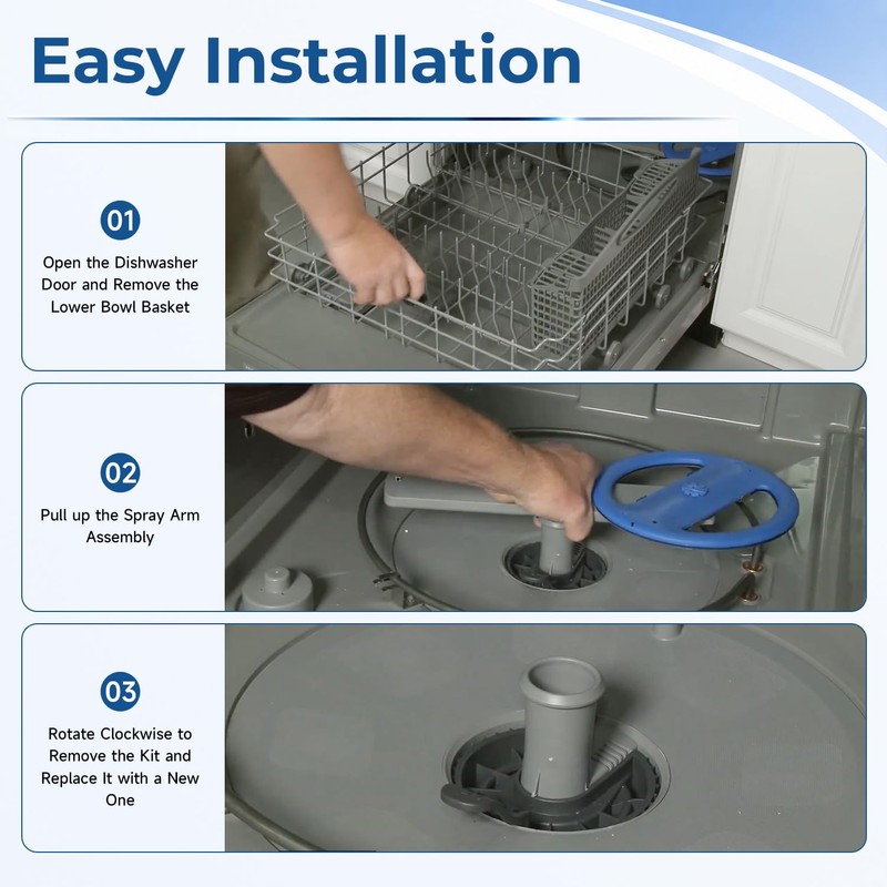 AIYOYOLIFE 5304518968 Lower Spray Arm Support and 5304506518 Dishwasher Drain