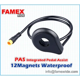 FAMEX RIDE E-Bike PAS Pedals Sensor Power Assist Integrated Waterproof 12 Magnetic Point D11