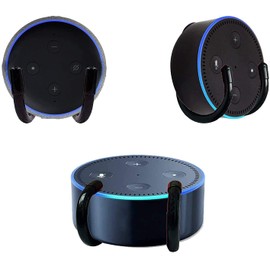 AUXPhome Adjustable Metal Rack Wall Mount Stand Holder Bracket Hanger for Dot (1st Gen) Dot (2nd Gen) Dot (3rd Gen) Generation - No Speaker Included - No Drilling - 1 Pack