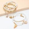 fxmimior 8 Pcs Boho Women Shell Ankle Bracelets Summer Beach