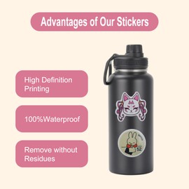 KQDRAVINE 110 Stück Japan Sticker Für Laptop, Aufkleber Für Kinder Jugendliche Erwachsene, Kofferaufkleber, Sticker Aesthetic für Scrapbook, Skateboard, Auto, Gepäck