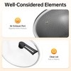 13 Inch Stainless Steel Frying Pan, Non Stick Double Sided